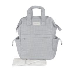 MOCHILA LITTLE BLOOM VICHY GRIS