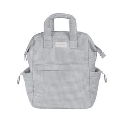 MOCHILA LITTLE BLOOM VICHY GRIS