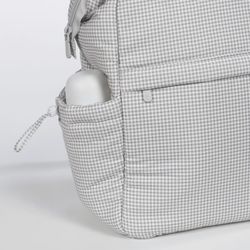 MOCHILA LITTLE BLOOM VICHY GRIS