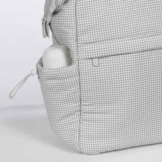 MOCHILA LITTLE BLOOM VICHY GRIS
