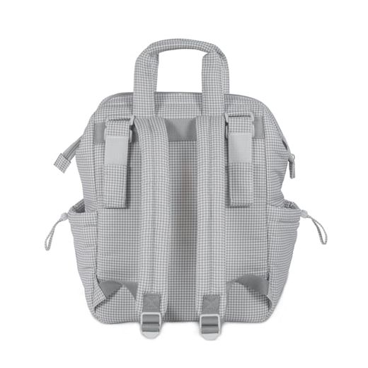 MOCHILA LITTLE BLOOM VICHY GRIS