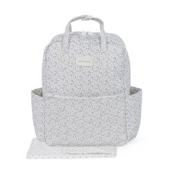 MOCHILA MAISON TENDER CONEJITOS PIEL AZUL