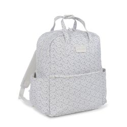 MOCHILA MAISON TENDER CONEJITOS PIEL AZUL