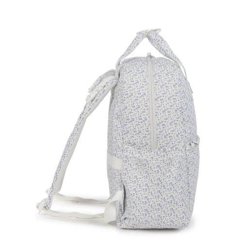 MOCHILA MAISON TENDER CONEJITOS PIEL AZUL