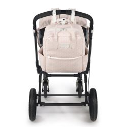 MOCHILA MAISON TENDER FLORES PIEL ROSA