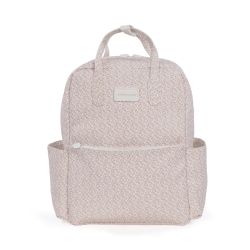 MOCHILA MAISON TENDER FLORES PIEL ROSA