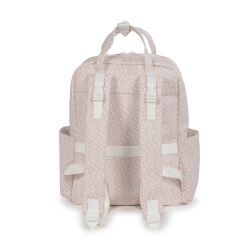 MOCHILA MAISON TENDER FLORES PIEL ROSA