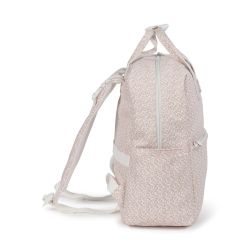 MOCHILA MAISON TENDER FLORES PIEL ROSA