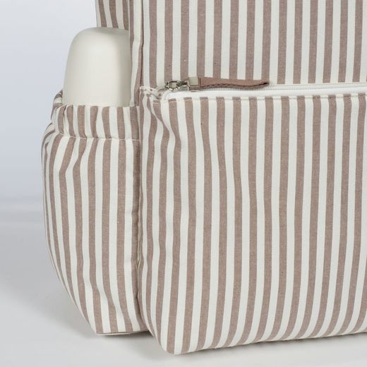 MOCHILA PRALINÉ RAYAS MOKA