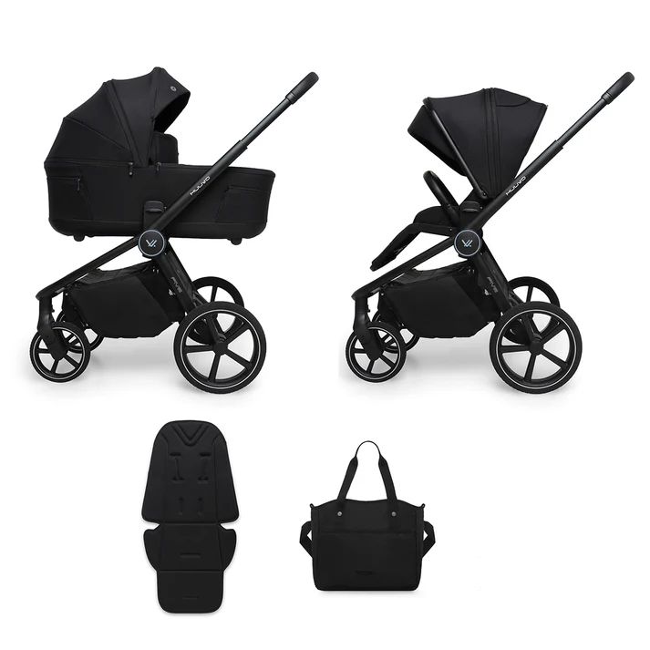 Muuvo Five Carro de Bebé Duo con Accesorios Incluidos Classic Black