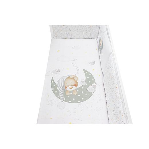 Set 2 Pcs Desenfundable F. Nordica Mod Bear Sleeping Gris 60x120
