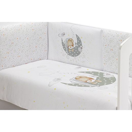 Set 2 Pcs Desenfundable F. Nordica Mod Bear Sleeping Gris 60x120