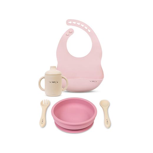 Set de alimentación "Food & Fun" 5 pzas Rosa