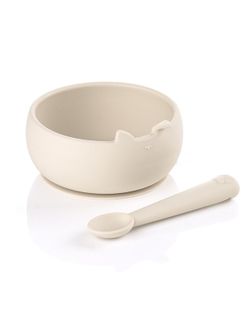 Set de Bol y Cuchara de Silicona Jané