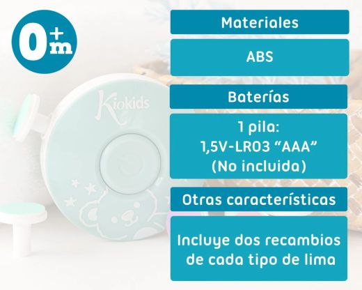 Set De Manicura Eléctrico Para Bebés