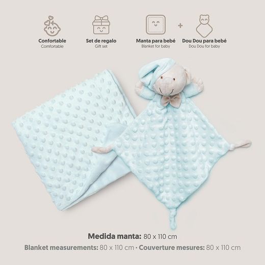 Set Mantita 80x110 Cms. + Dou-Dou  Interbaby