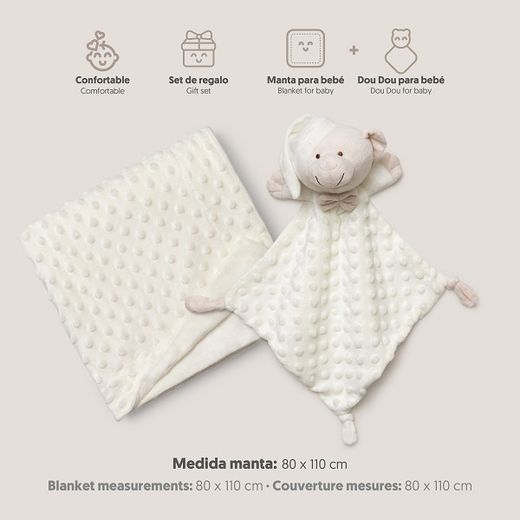 Set Mantita 80x110 Cms. + Dou-Dou  Interbaby