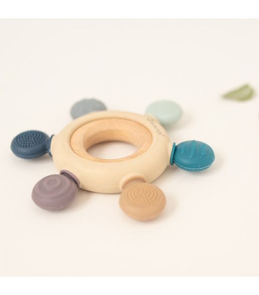 Set Mordedores Sensoriales Silicona Azul Olmitos