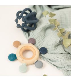 Set Mordedores Sensoriales Silicona Azul Olmitos