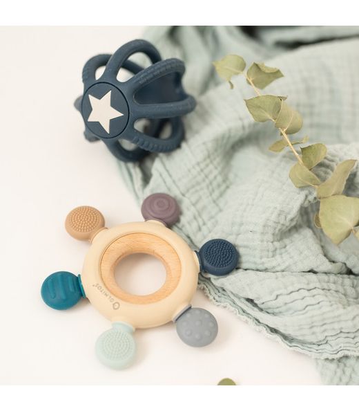 Set Mordedores Sensoriales Silicona Azul Olmitos