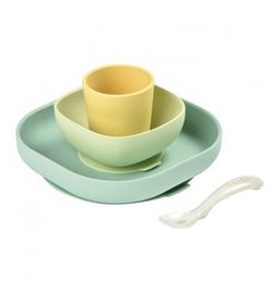 Talheres de silicone com ventosa Béaba