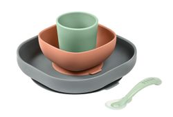 Talheres de silicone com ventosa Béaba