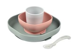 Talheres de silicone com ventosa Béaba